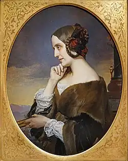 Marie d'Agoult (1843), painting by Henri Lehmann