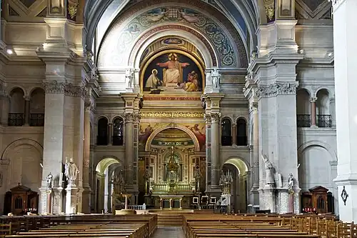 The choir and altar seen from the nave