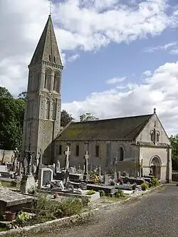 The church in Colombiers-sur-Seulles