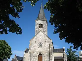 The church in La Chapelle-Saint-Ursin