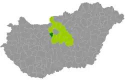 Érd District within Hungary and Pest County.