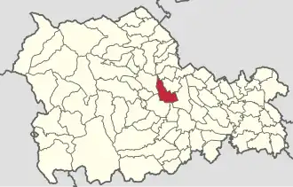 Location in Neamț County