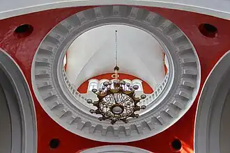 Chandelier in the lobby