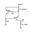 Current limiter with PNP transistors
