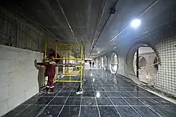 Platform under construction