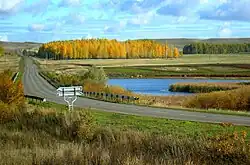 Route near the village Vlasovka, Perevolotsky District