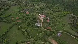 Air view of the village Durutli