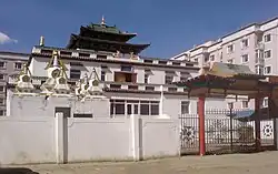 Puntsoglin Monastery, an example of Sino-Tibetan-influenced Mongolian architecture