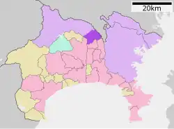 Map of Minami-ku, Sagamihara