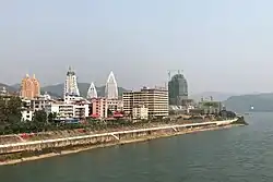 Lancang River bank in Jinghong