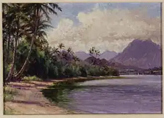 Kaneohe Bay, Oahu. oil on board