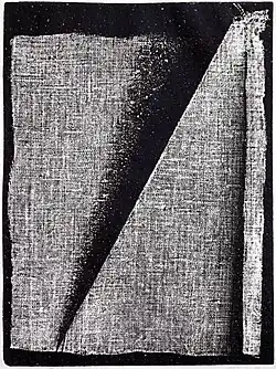 Rag Spatial Diagonal, collography, 1962