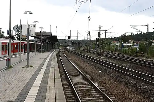 Island platforms and tracks