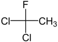 Structures of 1,1-dichloro-1-fluoroethane