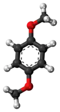 1,4-Dimethoxybenzene molecule