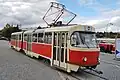 Historic tram type K2YU in Brno