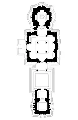 Floor plan of the temple