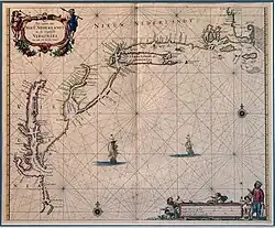 1666 Nieu Nederlandt (New Netherland): Pieter Goos