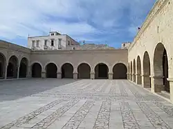 The courtyard (looking west)