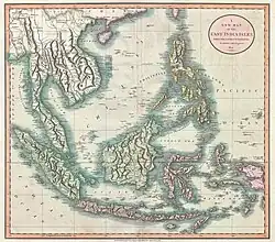 An 1801 Cary Map of the East Indies and Southeast Asia showing Panacot, the Scarborough Shoal, Amphitrite, the Paracels, and what is now known as the Spratlys