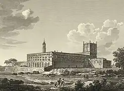 Monastery of Santa Engracia before the French Sieges, published in the work Voyage pittoresque et historique de l'Espagne