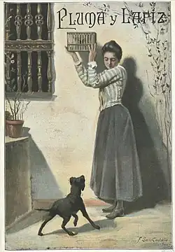 Cover for issue 44 of Pluma y Lápiz (1901)