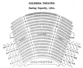 Seating plan, 1904