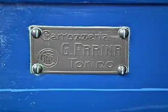 Plaque on 1913 Fiat Zero