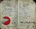 1934 US passport issued to 23-year-old Shura Cherkassky