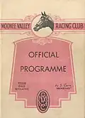 1944 MVRC Moonee Valley Stakes racebook front cover
