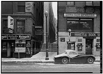 Brattle St., with steps to Cornhill, Boston, 1962