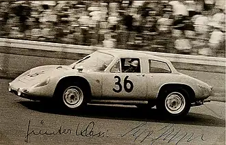 Porsche 356 B 2000 GS Carrera GT Dreikantschaber Günter Klass/Sepp Greger, Nürburgring 1964