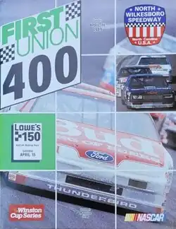 The 1989 First Union 400 program cover, featuring Terry Labonte.