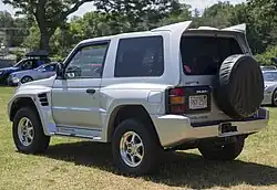 1997–1999 Mitsubishi Pajero Evolution street version, rear view