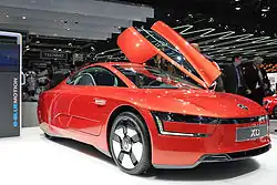 Frontal view of the 2013 production XL1