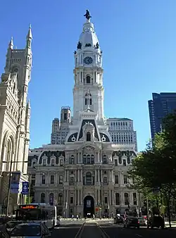Northern view of City Hall from North Broad Street