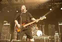 Phil Rind performing with Sacred Reich at the Gelsenkirchen Rock Hard Festival