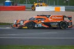 The No. 28 car of G-Drive Racing at the 2015 4 Hours of Silverstone
