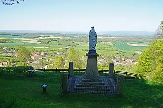 General view of the Lure region and Vosges mountains from Mont Gédry in Arpenans.
