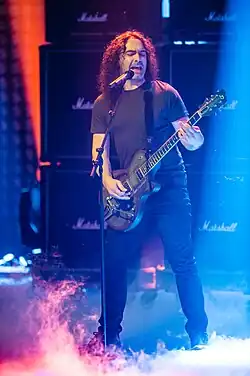 Paeth performing with Avantasia in 2016