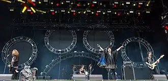 The Struts performing at Rock im Park in 2016.
