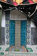 The mihrab of the attached mosque