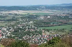 View of Sobieszów from the Chojnik Castle