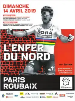 Event poster with previous winner Peter Sagan