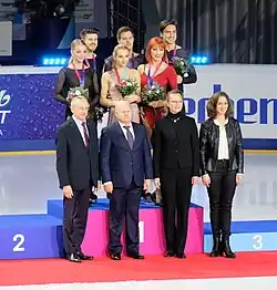 2020 Russian Figure Skating Championships - Ice dance podium