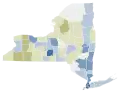 New York 2021 Proposal 5 results by county