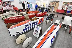 An array of classic designs at the 2022 Inaugural Vintage Derby Car Show in Akron, Ohio on July 22, 2022