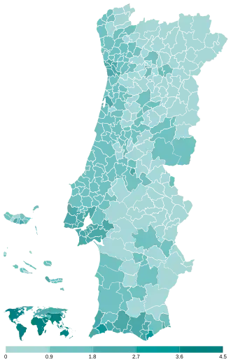 Share of the People-Animals-Nature (PAN) by municipality