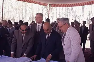 Prime minister Mohammad Daoud Khan at the opening