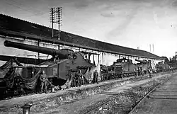 Two mle 1887/93 guns captured in a French depot in 1940.